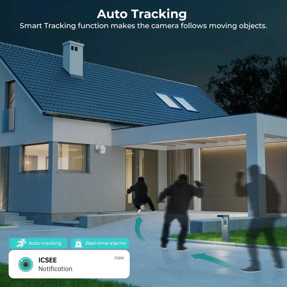8MP 4K IP Camera 5MP Speed Dome Auto Tracking PTZ Camera Smart Home Outdoor Wireless WIFI Surveillance Monitor