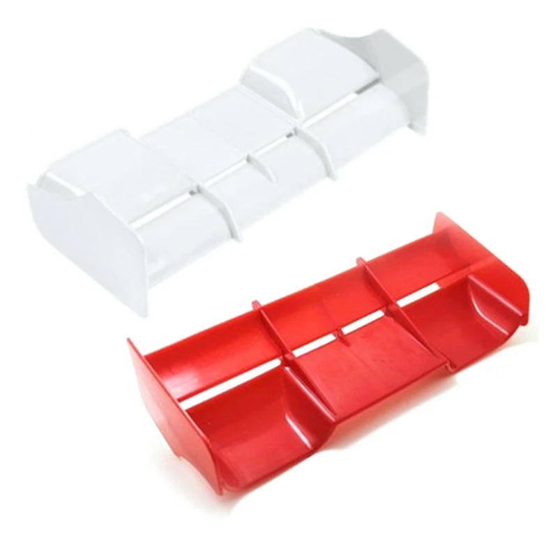 2X 1:8 Buggy Rc Auto Rc Di Plastica Di Nylon Ala Di Coda Per 1/8 Bilancia Nitro Elettrico Alimentato Off Road Buggy Rosso & Bianco