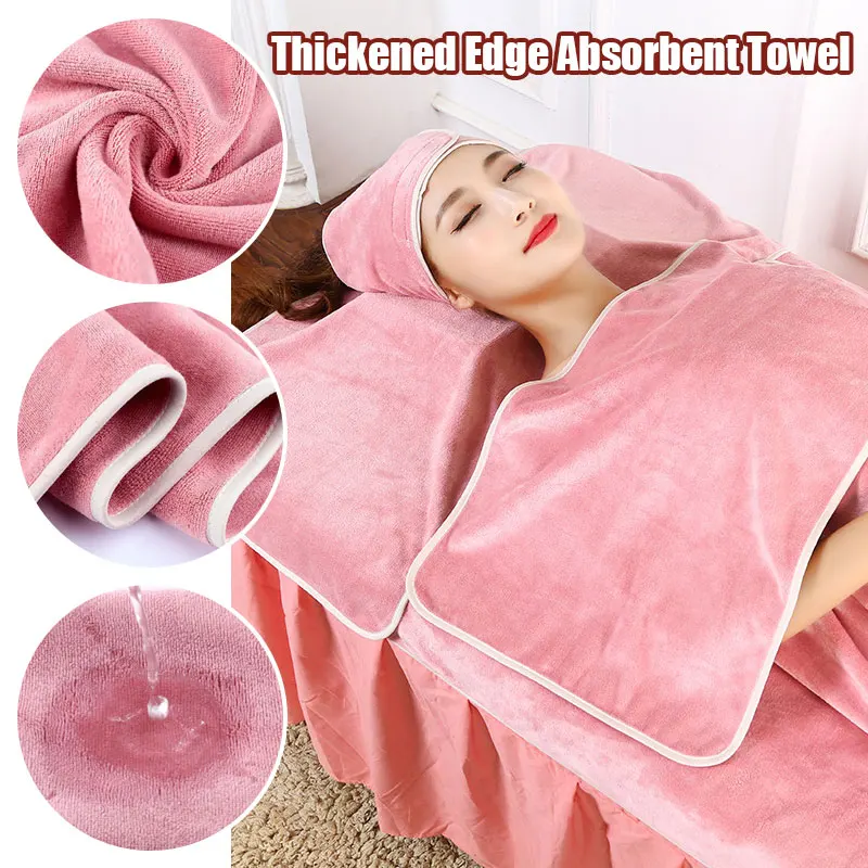Description Picture 2 of itemSuper Soft Microfiber Face Towel Set SPA Beauty Salon Towel Pack Bandana Bath Towel Perfect for SPA 3pcs Mask Removing Face Wrap