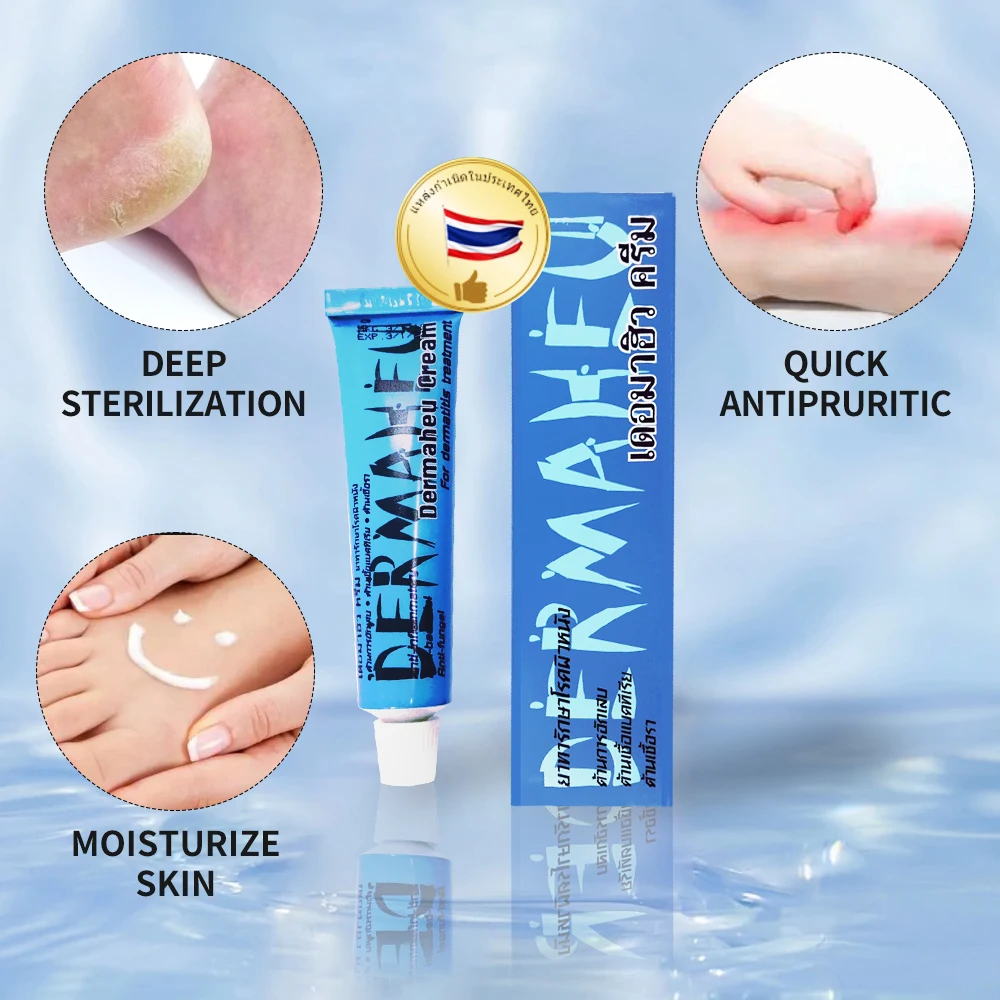 Thai Dermaheu Tender Foot Cream Anti-bacterial Anti-chapping Skin care 15g