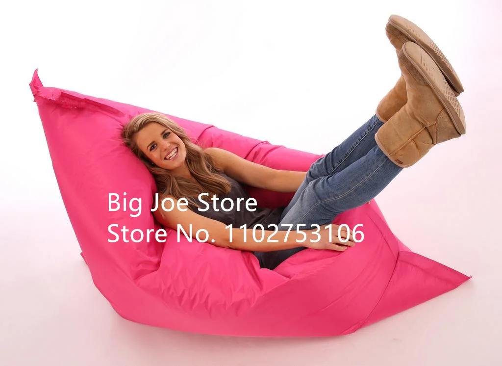hot pink 600D Waterproof Outdoor Cushions Giant Large Beanbag Sofas Cover Foam Bean Bag Huge Bean Bag Puff Supplier