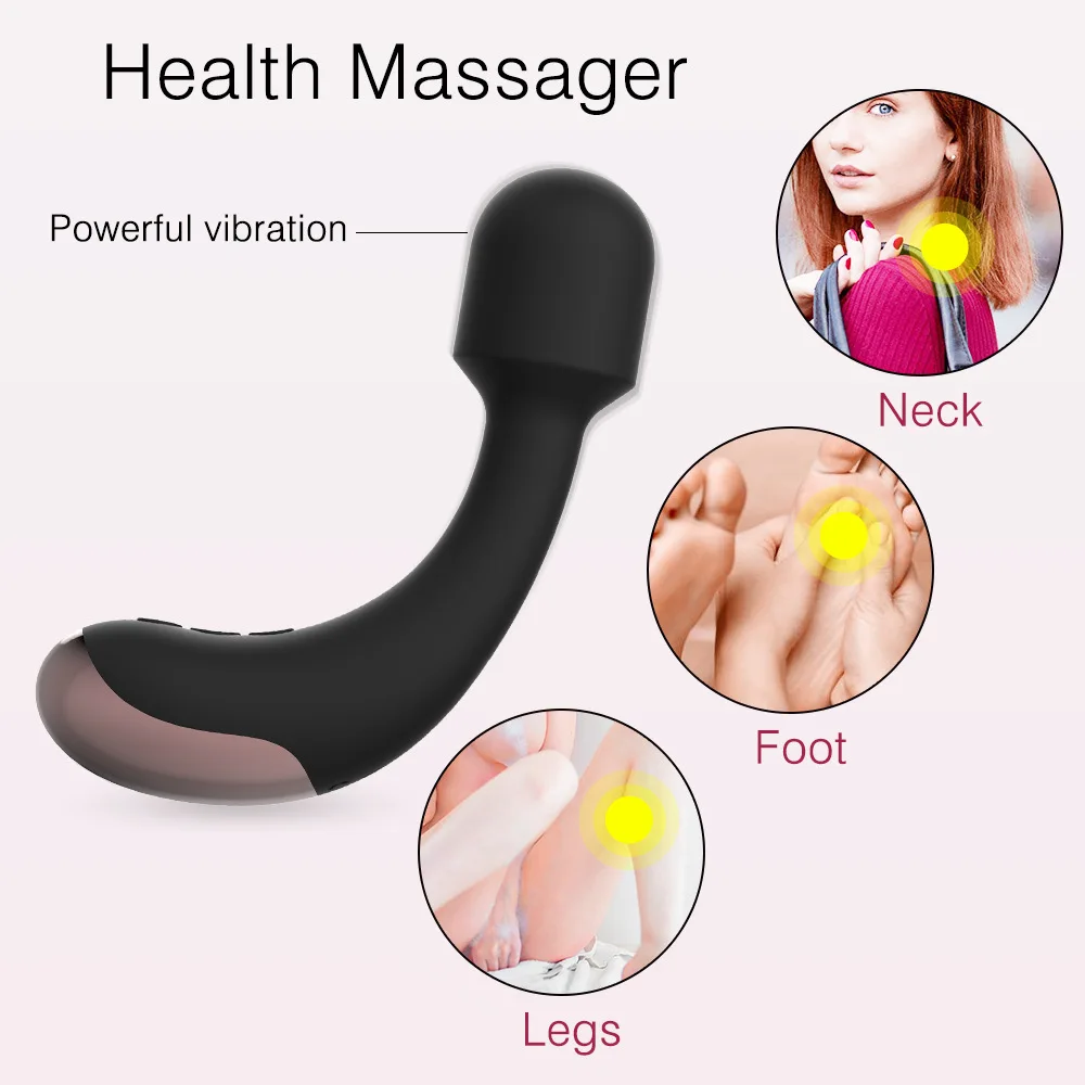 Vibratore Speed Power 10 AV Magic Wand Massaggiatore per punto G femminile per coppia Stimolatore clitorideo Adu_voghion.com