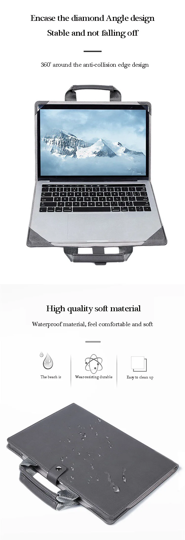 Laptop Bag Case 12 13 14 15.4 16 Inch Waterproof Notebook Bag for Macbook Air Pro 13 15 Computer Shoulder Handbag Briefcase Bag