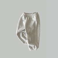 Korea Baby Boy Sweatpants Children Autumn Long Pants Kids Boys Sport Solid Color Trousers Infant Panties Toddler Spring Bottoms 2