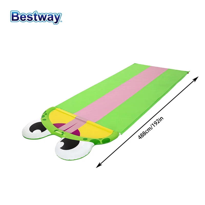 Bestway 52389 1PC Friendly Frog Slide, Frog Slide and Waterslide, Water Slide and Skateboards 2