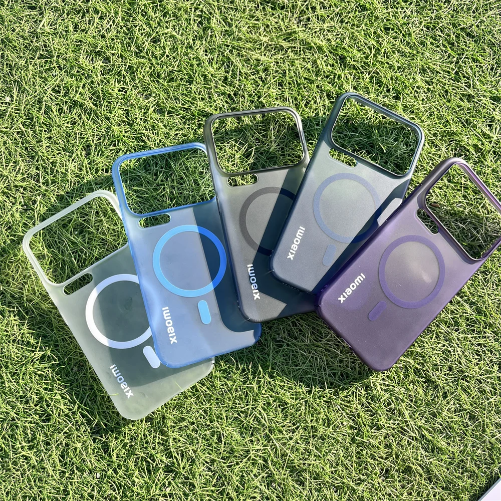 Slim Ice Mist Transparent Magnetic Back Cover with Shockproof Bumper