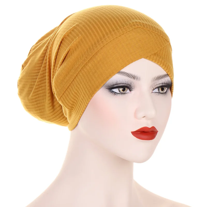 

KepaHoo эластичная трикотажная ткань с перекрёстными полосками, внутренняя подкладка, мусульманский шарф-тюрбан, шляпа, шапка под хиджаб шарф, головная повязка, шапки, головная повязка