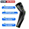 2Pcs/Pair Summer Ice Silk Anti-UV Cooling Arm Sleeves Compression for Cycling Driving Running Basketball Football Outdoor Sports 3