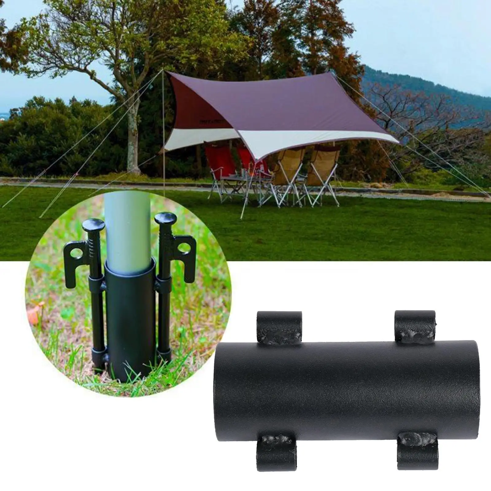 Anti-Rust Outdoor Awning Pole Holder Canopy Picnic Rod Fixed Holder
