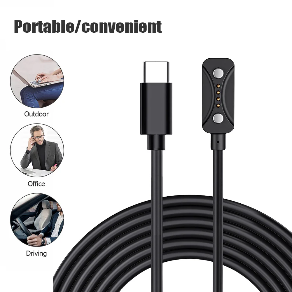 Portable 1M USB C Charging Cable with 5V Power Adapter