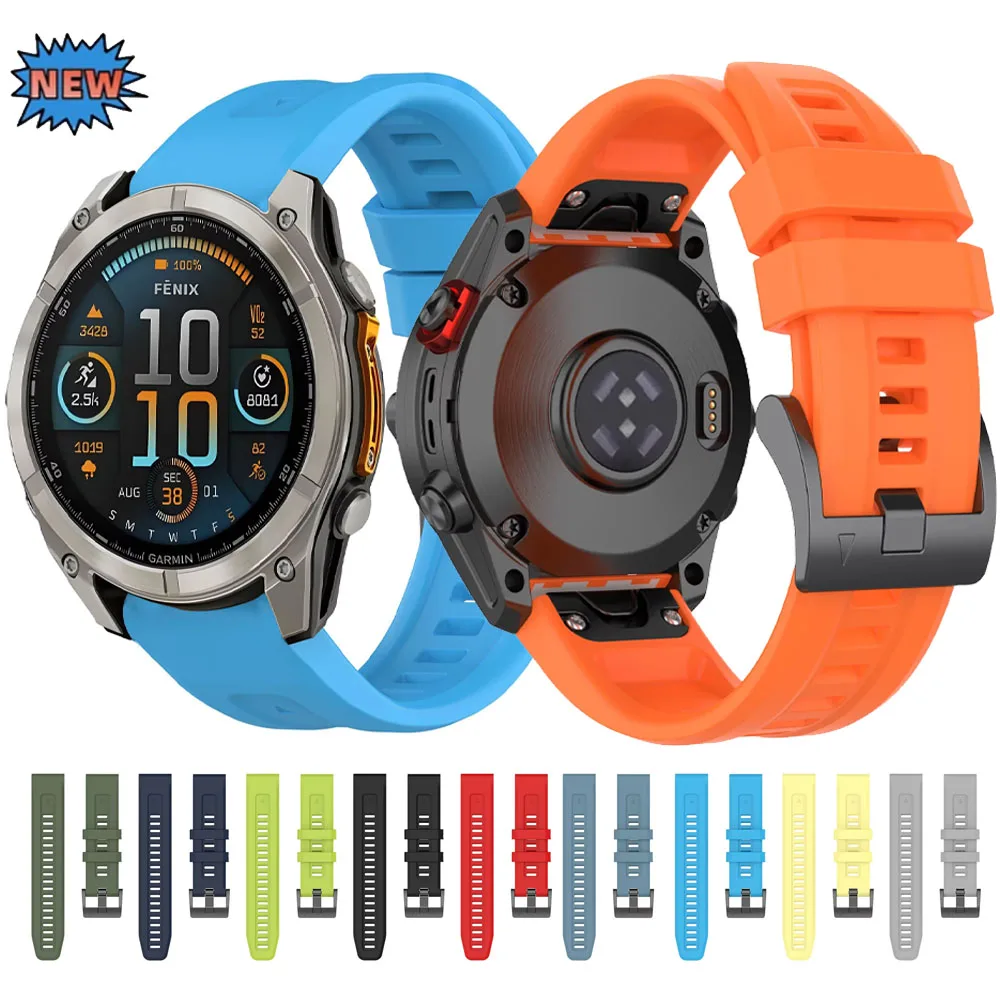 Quick Fit Sports Breathable Silicone Strap, 20/22/26mm