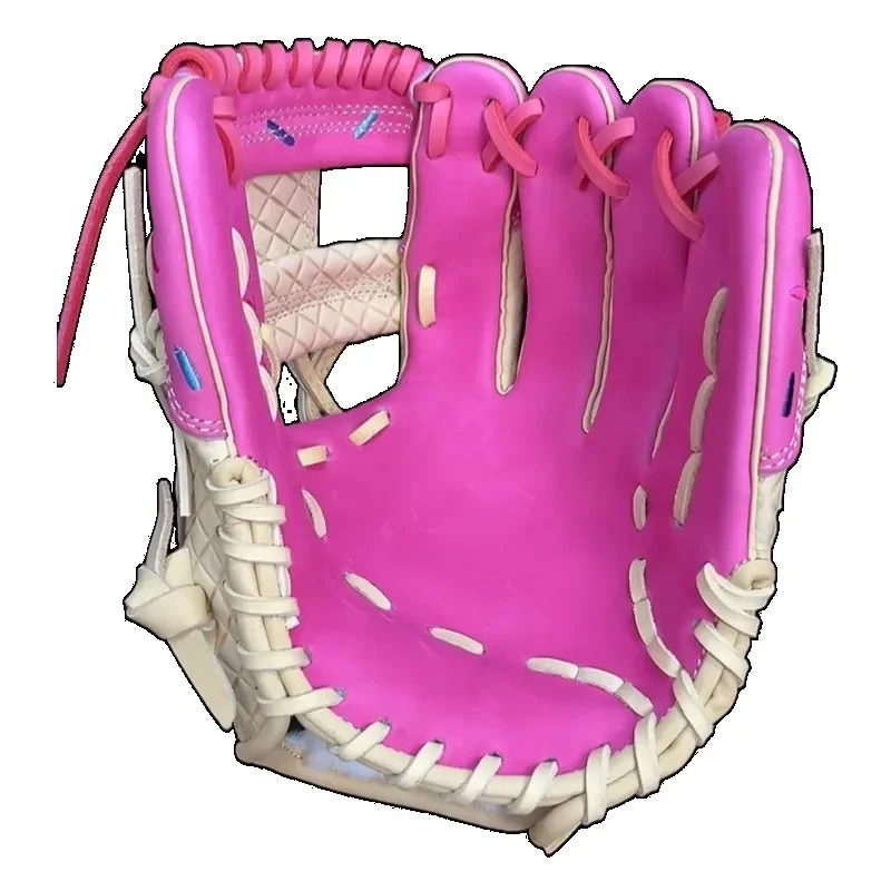 11.5 Inch Icecream Style Glove Pink and Blonde Kip Leather Baseball Glove