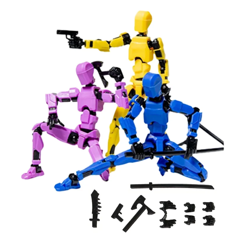 

3D Printed Multi-Jointed Movable Shapeshift Robot Mannequin Character The boys Figures Toys Parent-children Game For Kids Gifts
