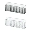 Makeup Wall Organizer Waterproof Cutout Wall-mounted Makeup Organizer Transparent Cosmetics Tray Home Organization Bin 3