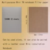3 books Mini notebook Applicable to line Install notebook Loose leaf paper Daily writing minute-book, 32 sheets of 100g pape 6