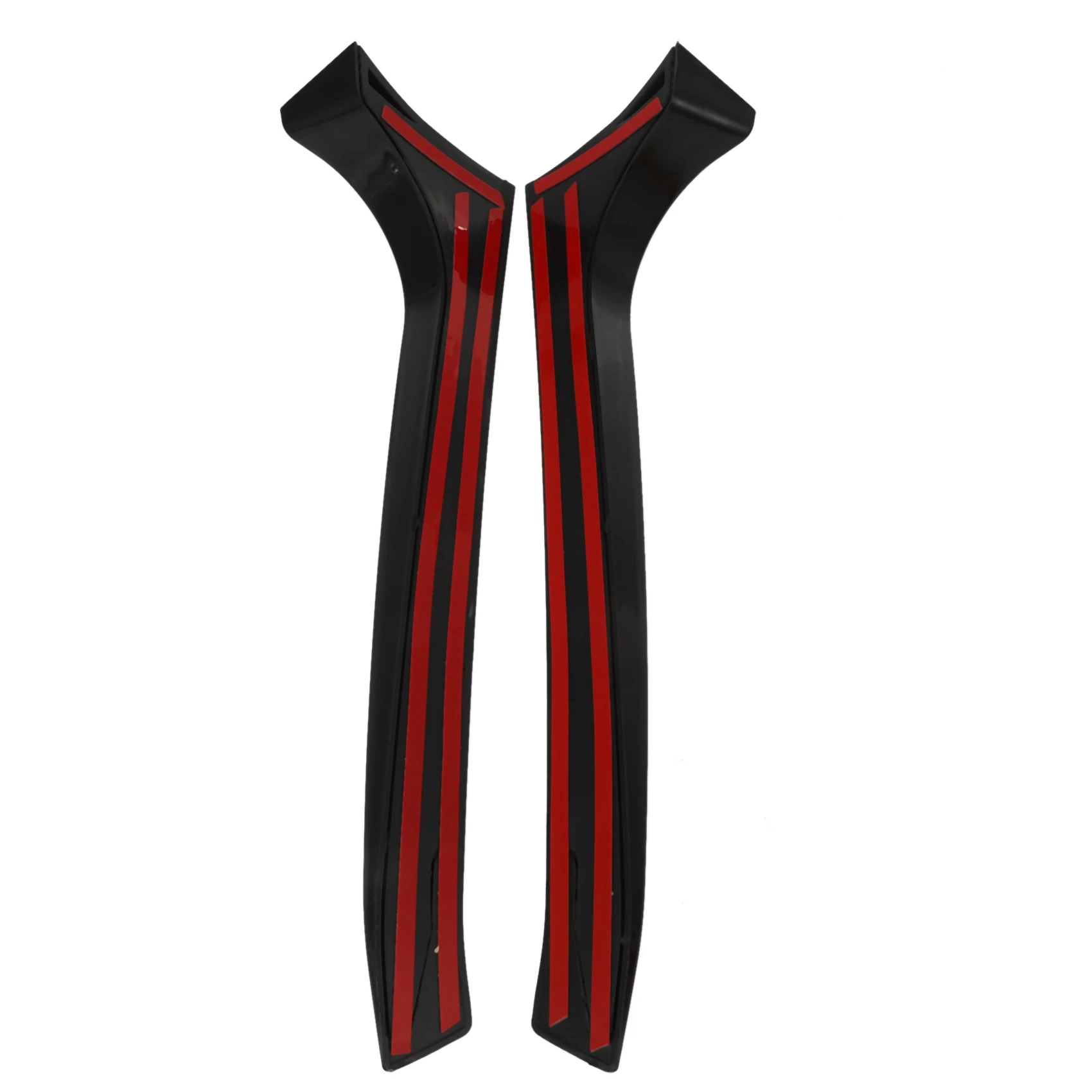 내구성-1쌍 광택 블랙 리어 윈도우 사이드 스포일러 스티커 트림 커버 V-W 골프 6 MK6 GTI/GTR/GTD 2008 2009-2013 카나드 Sp용