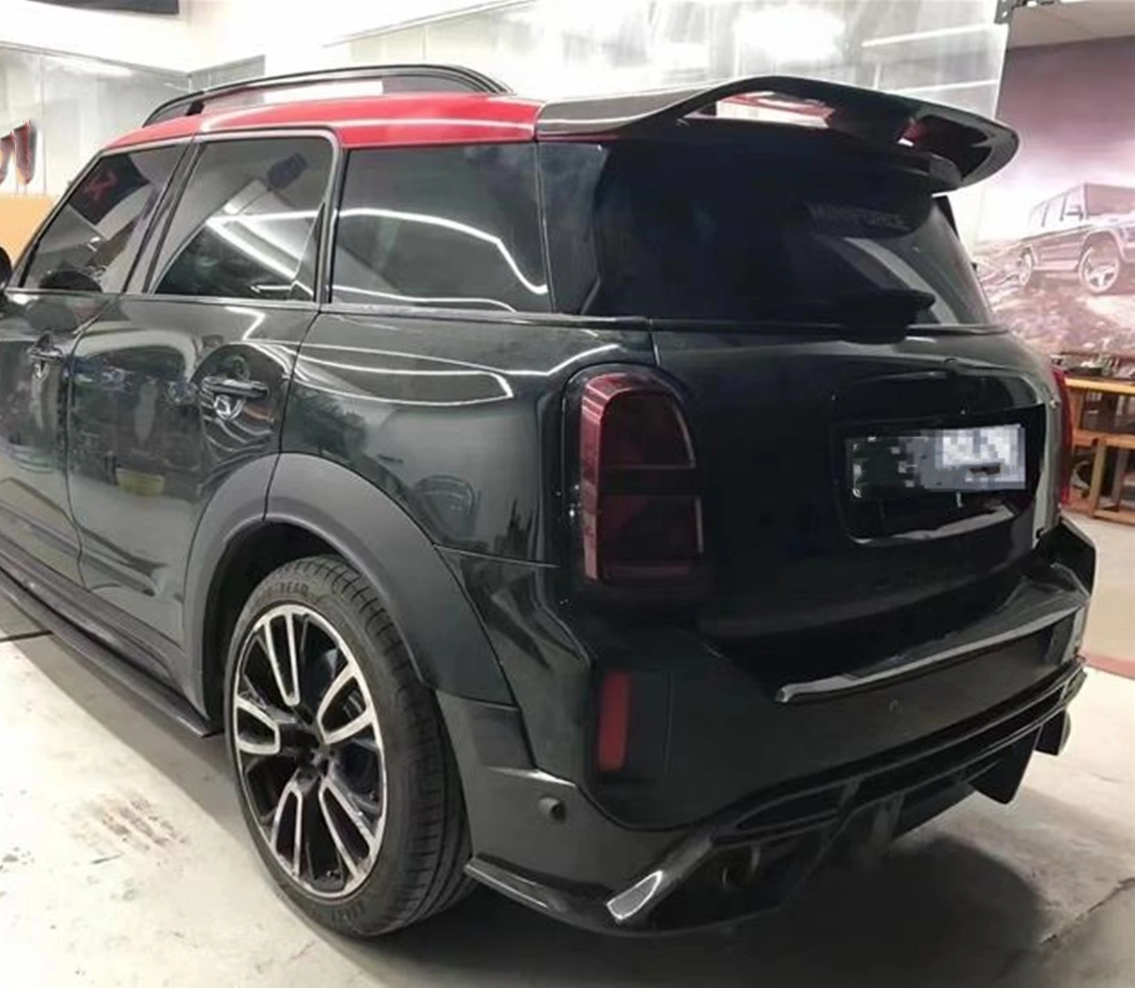 Für Mini Cooper Countryman F60 JCW Kofferraum Spoiler Heckspoiler