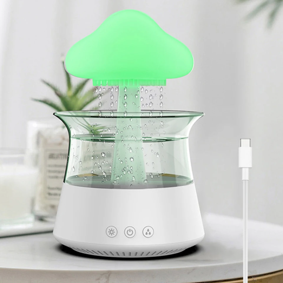 Colorful Mushroom Rain Essential Oil Diffuser