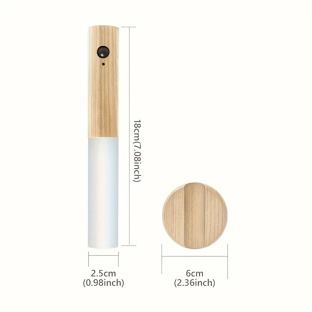 LED Night Light LED Induction Night Light Intelligent Rechargeable Magnetic Corridor Cabinet Wall Lamp Household Toilet Wall Bedroom Night Lamp