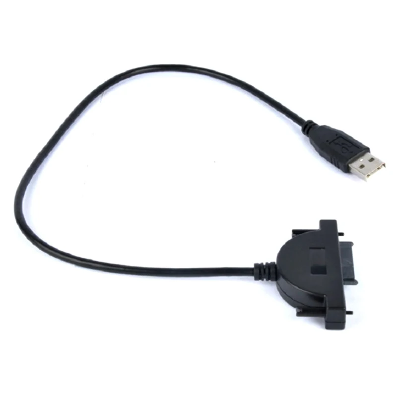 노트북 광학 드라이브 박스 어댑터 케이블, USB 2.0-SATA II 7 + 6 ..