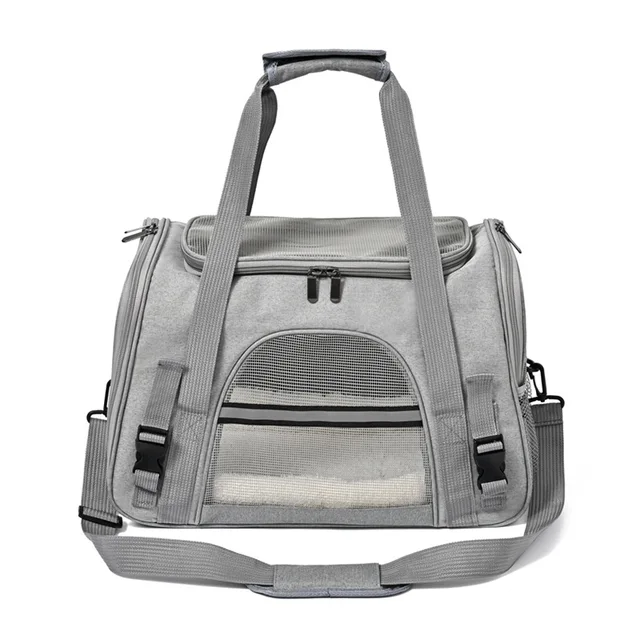 Pet Carriers Backpack Portable Breathable Foldable Shoulder Bag Cat Dog Carrier Bags Outgoing Travel Pets Handbag Transport Bag. 6