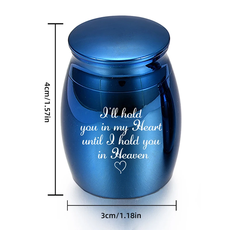 Small Mini Cremation Human Ashes Holder Stainless Steel Memorial Keepsake Ash Funeral Urn for Pet Small Ashes for Dog Pet