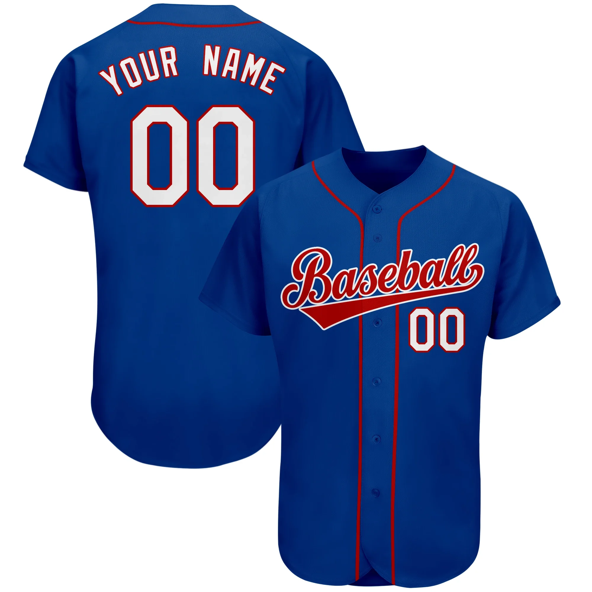 Baseball Jersey Printing Team Name/Number Training Uniform Men/Kids