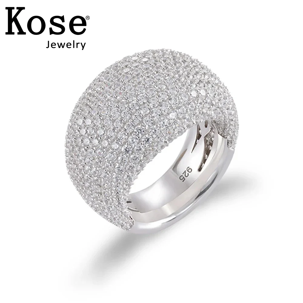 

Женское кольцо из серебра 925 пробы, со сверкающими бриллиантами