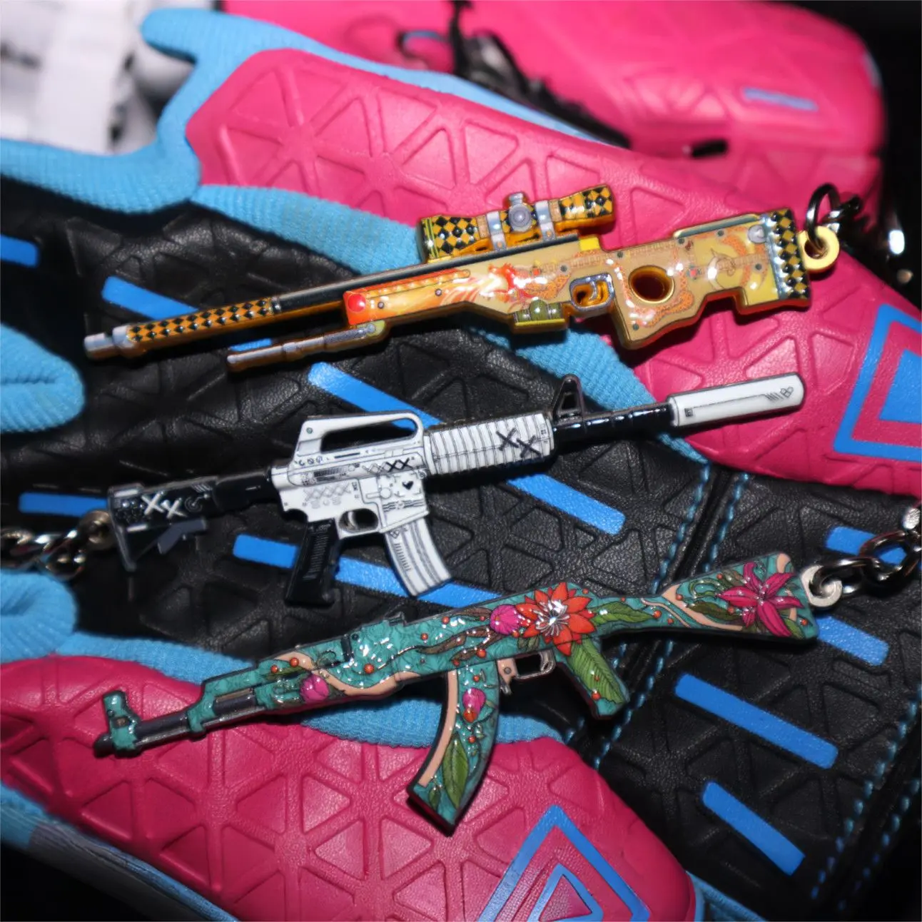 csgo AWP Dragon Lore M4A1-S Printstream Metal Double Sided Embossed ...