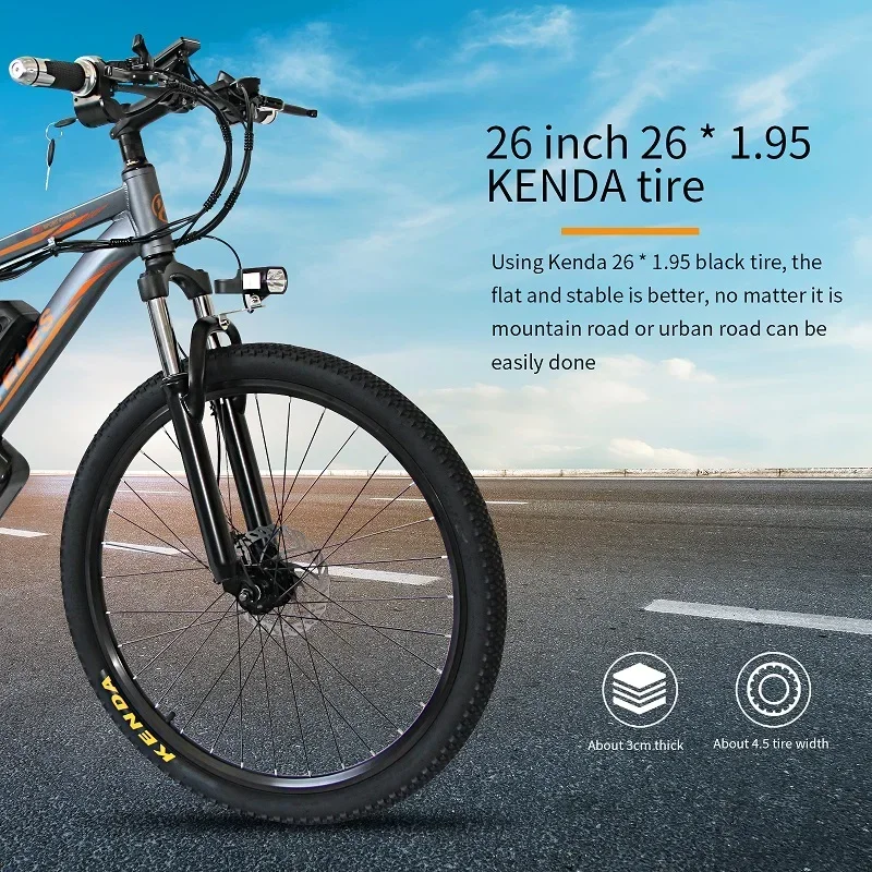 KETELES K820 electric bicycle 1000W 48V 18AH Battery 26 Terrain