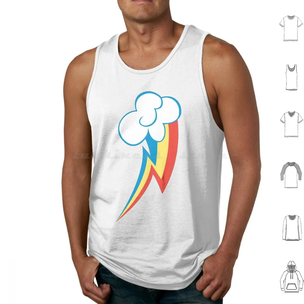 Rainbow Dash Cm Canotte Gilet Senza Maniche Mlp Fim Brony Rainbow Dash Cutie Mark