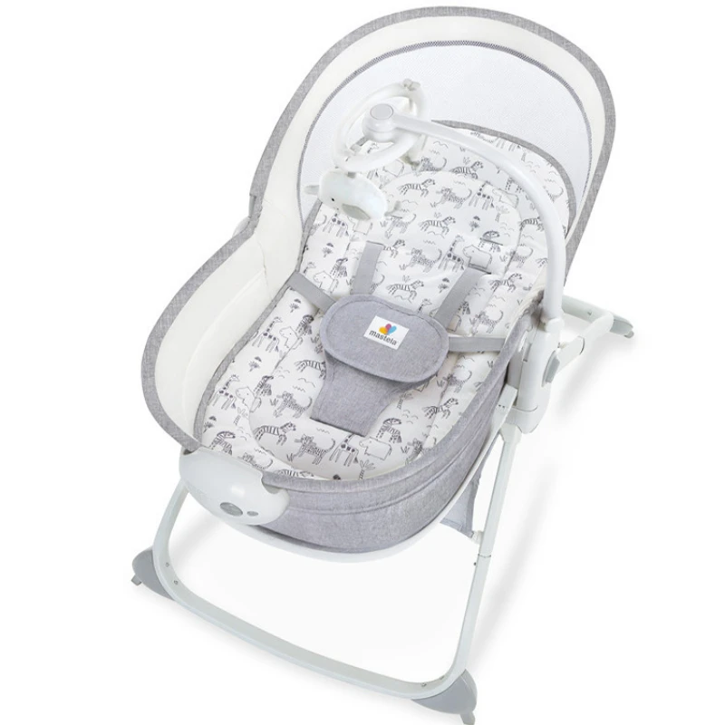 Baby resting chair portable Baby Electric Baby Shaker Can sit or lie down rocking chair for kids Comforting Chair Basket Cradle - 4