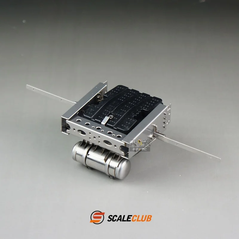 

Scaleclub Model 1/14 Tractor Truck For Mercedes-Benz With Two Axles Battery Box Gas Tank Tail Beam Bracket For Tamiya Lesu