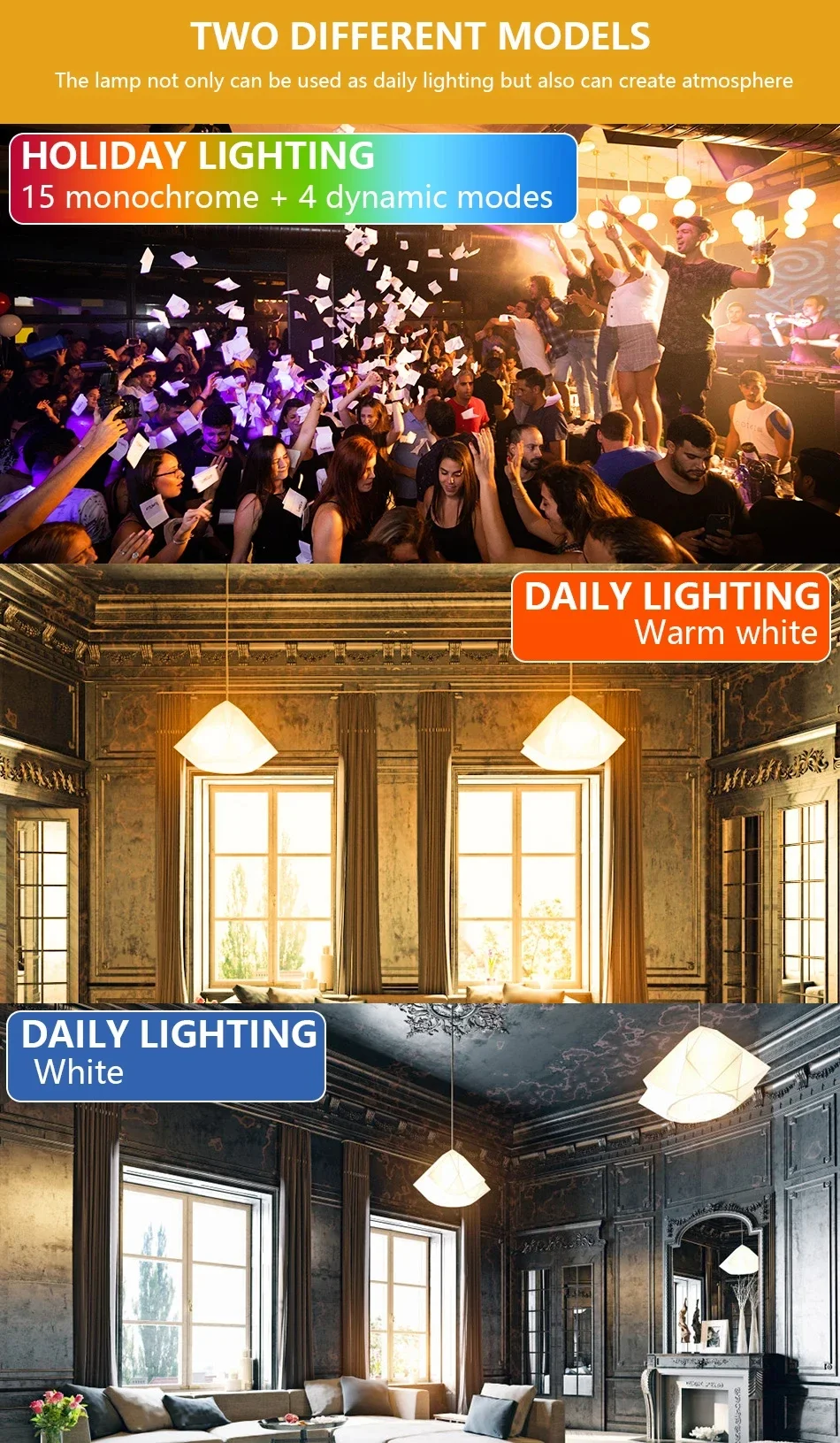 1-10PCS Smart RGBW LED-Lampe Strahler E27 E14 B22 GU10 mit Infrarot-Fernbedienung, geeignet für farbenfrohe Heimbeleuchtung_voghion.com