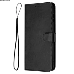 Soft TPU Leather Wallet Flip Phone Case with Card Slot for Smart 8 (Black)