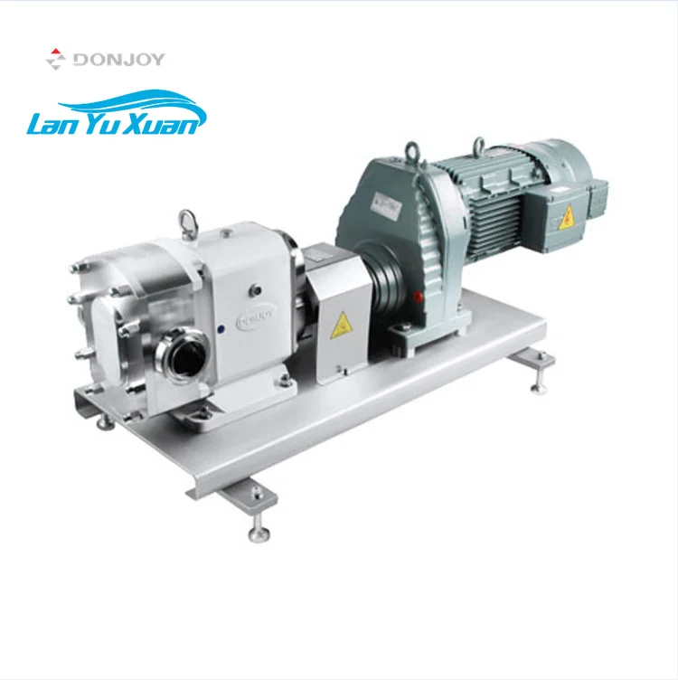 Donjoy Sciroppo Ad Alta Viscosità Pompa A Lobi Rotanti Al Cioccolato Pompe In Acciaio Inossidabile Pompa Ad Ingranaggi