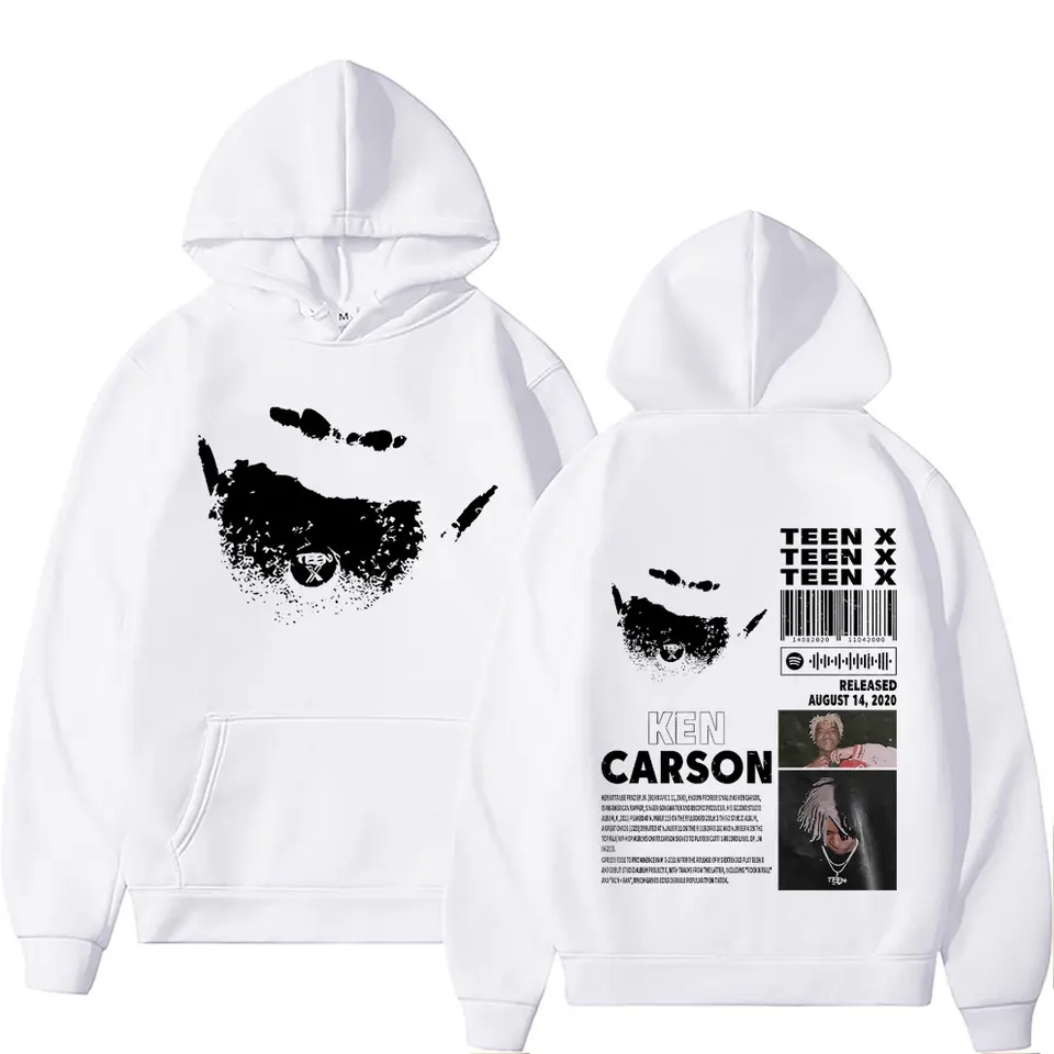 Rapper Ken Carson Teen X Music Album Double Sided Print Hoodie Rap