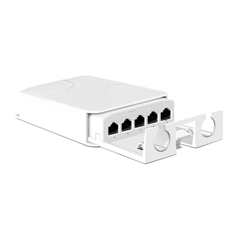 5 포트 POE 익스텐더 4 포트 리피터 POE 카메라 무선 AP 전화 IP55용 100/1000Mbps 방수 실외 실내 네트워크