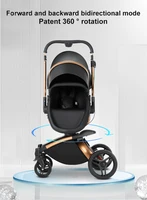 Poussette bébé voiture pour landau pour nouveau-né bébé accessoires bébé Buggy infantile 3 en 1 poussette avec siège auto poussette de luxe 2