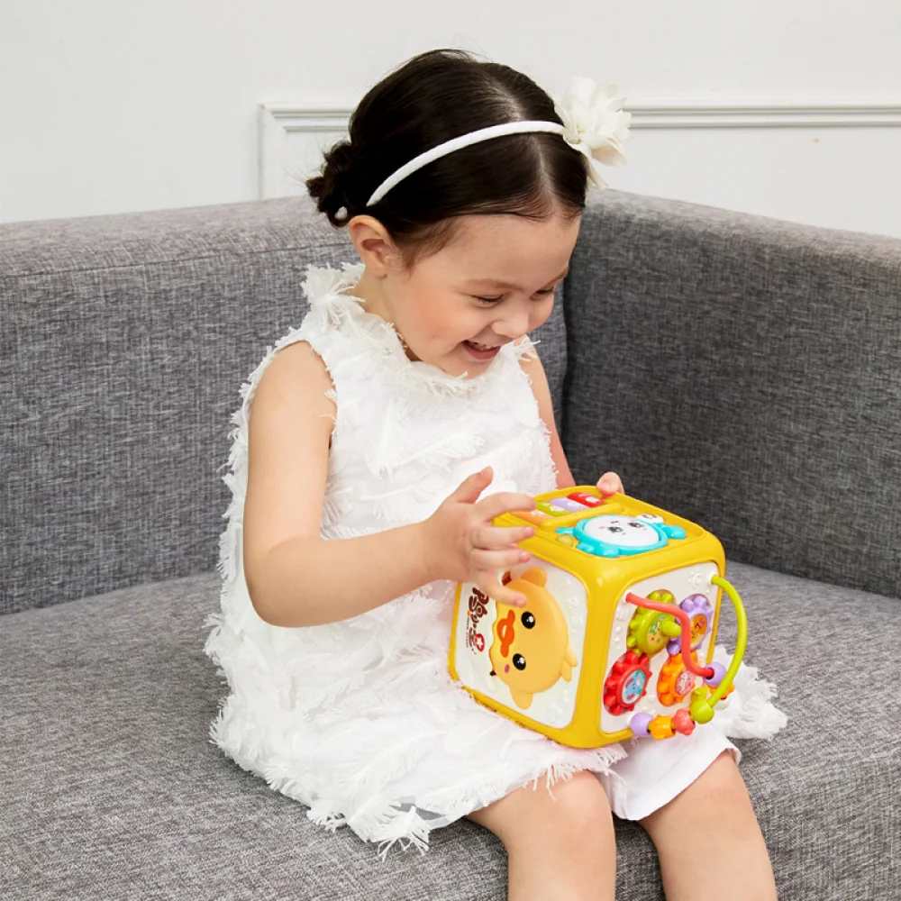 몬테소리 게임  활동 큐브 음악 장난감, 정렬 블록 사운드 메이커, 교육 장난감,   어린이 선물