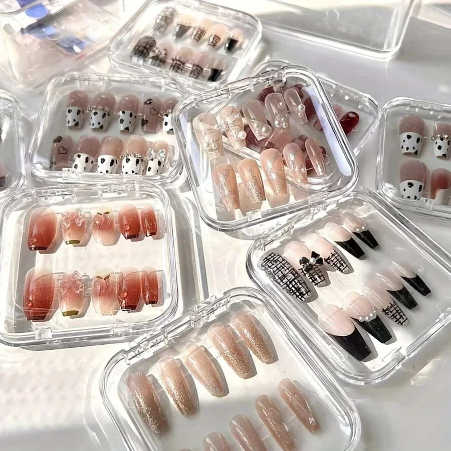 Press-On Nail Storage Acrylic Boxes