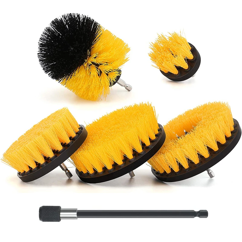 Drill Brush Attachment Set Power Scrubber Wash Cleaning Brushes Tool