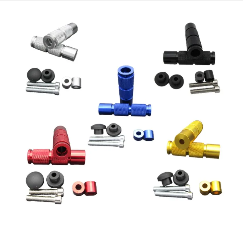 

2pcs Universal CNC Aluminum Motorcycle Bike ATV Footrests Foot Pegs Pedals Motorcycle Modification Parts 1SET