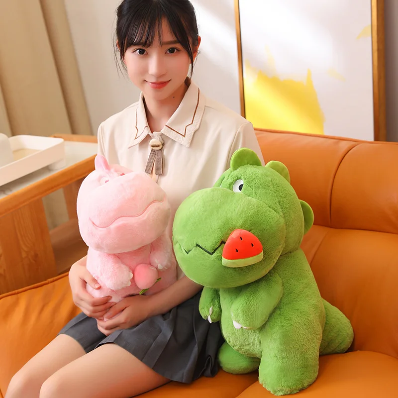 

Kawaii динозавр плюшевая игрушка милые мягкие динозавры куклы с фруктами мягкие животные подушки для мальчиков девочек Подарки