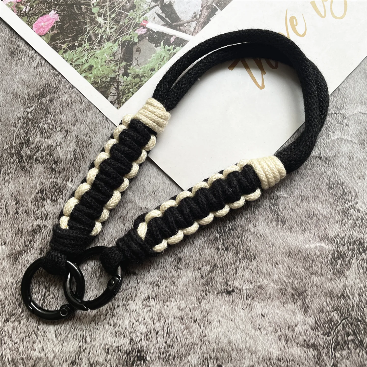 Cotton Wrist Strap Lanyard for Phone Accessories – Soft, Decorative Hanging Cord
