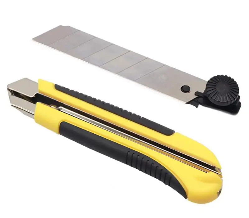 25mm Utility Knife SK5 Stainless Steel Blade Retractable Knife Box Cutter Snap-off Pocket Utility Knives Cut Rope Paper utility knife paper cutter box cutter cutting knife art knife paper cutting knife box opener utility knife blades