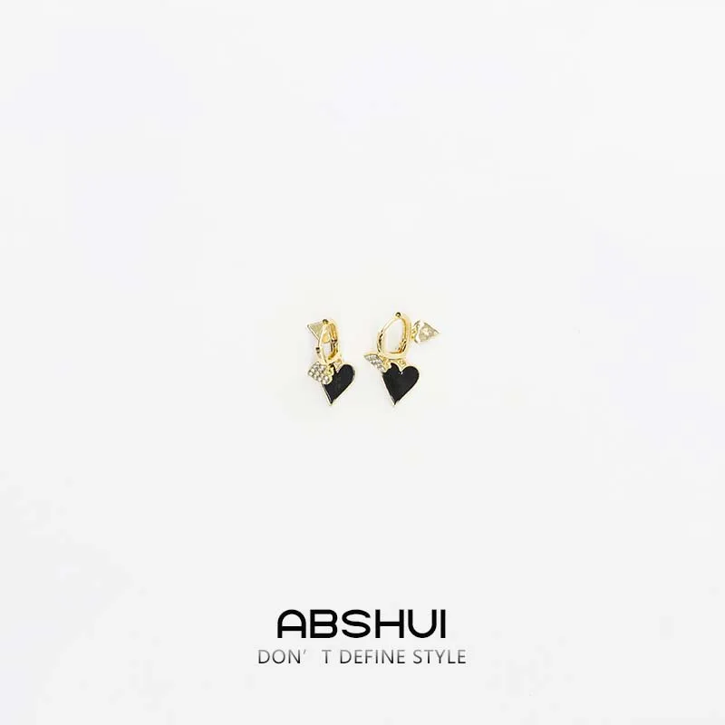 

New Fashion Love Chain Exquisite Drop Earring for Female Vintage Pendant Thinness Luxury Stud Earring Wedding Party Jewely