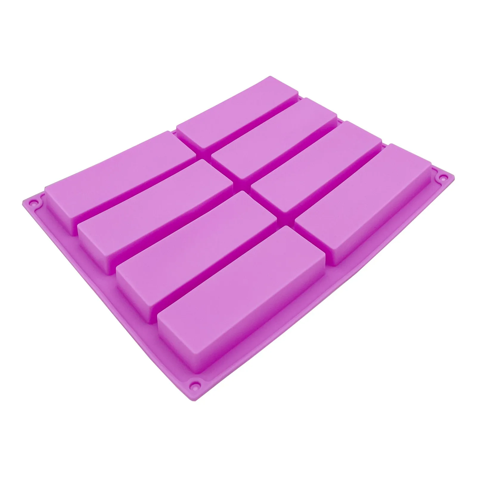 Dual Silicone Rectangle Bar Molds for Healthy Snacks and Treats