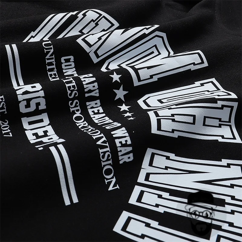 Free shipping 2024 men's hoodie autumn/winter letter minimalist print toptee