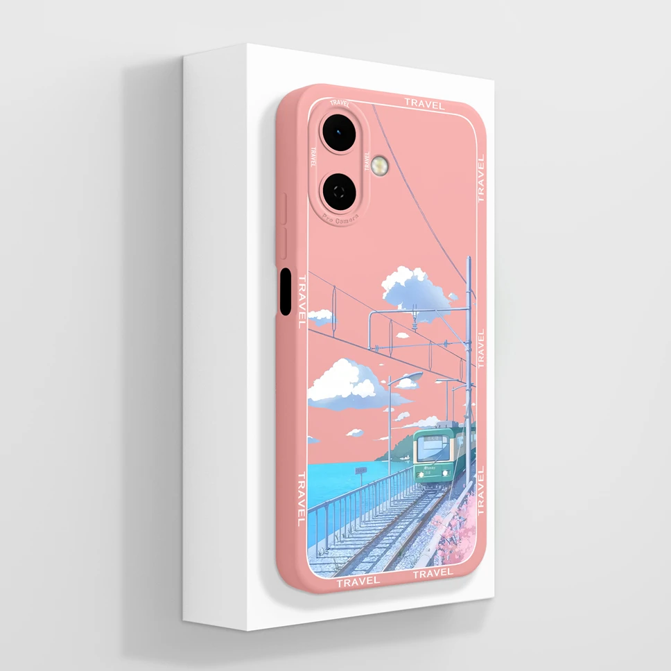Floral Soft Silicone Phone Case with Full Coverage